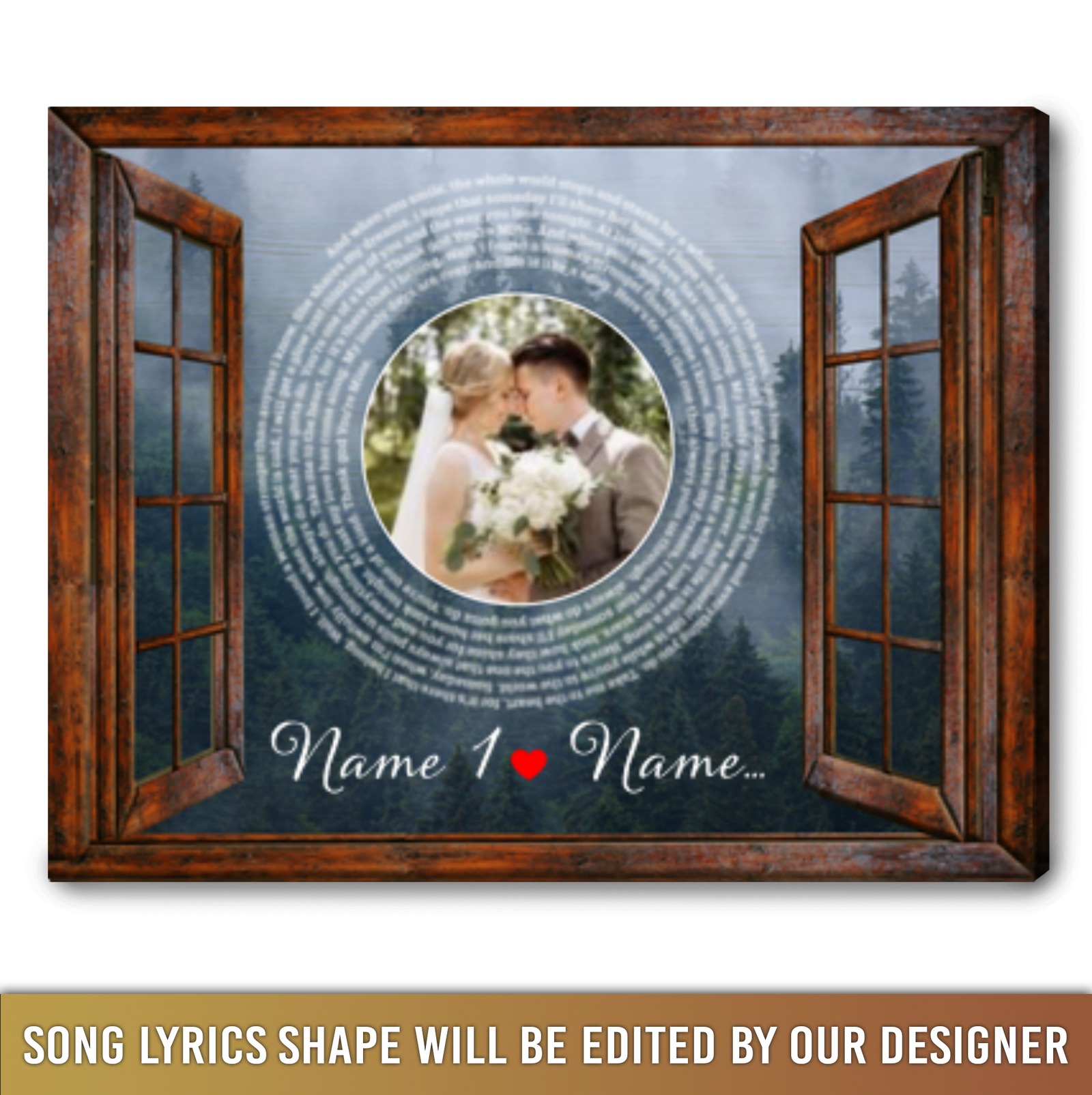 First Dance Canvas With Lyrics Personalized Anniversary Canvas