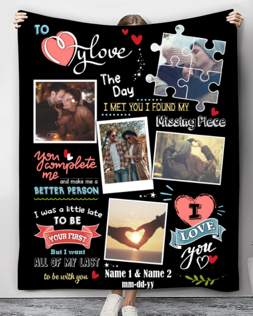 Cute Gift For Girlfriend Personalized Gift For Wife Quality Fleece Blanket