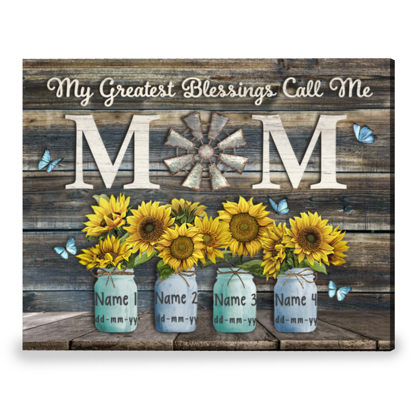 Personalized Gift For Mom A Beautiful Letter To Mother Canvas Wall Art