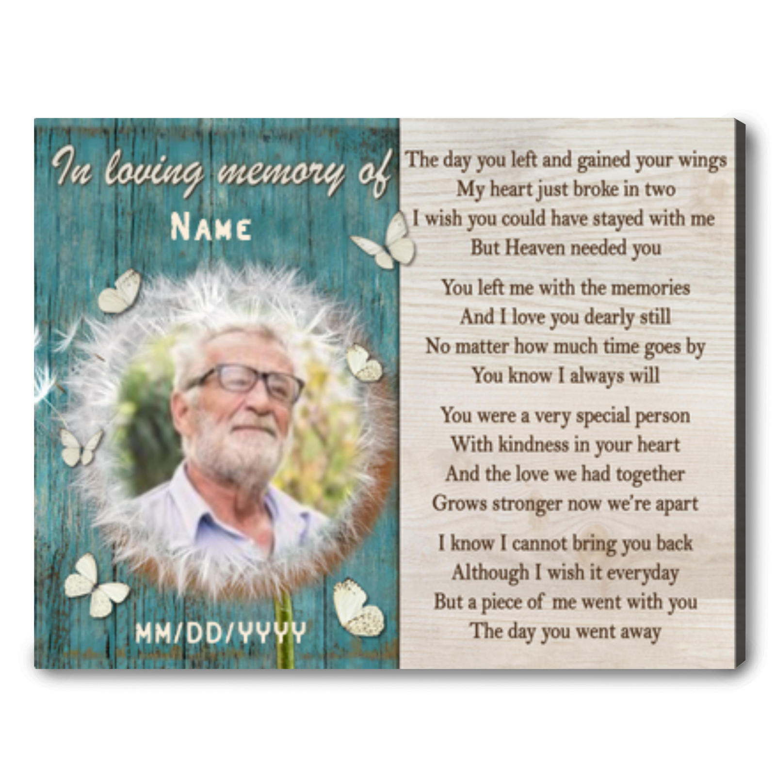 Ohcanvas Memorial Photo Gift Ideas Best Gifts In Memory Of A Loved One