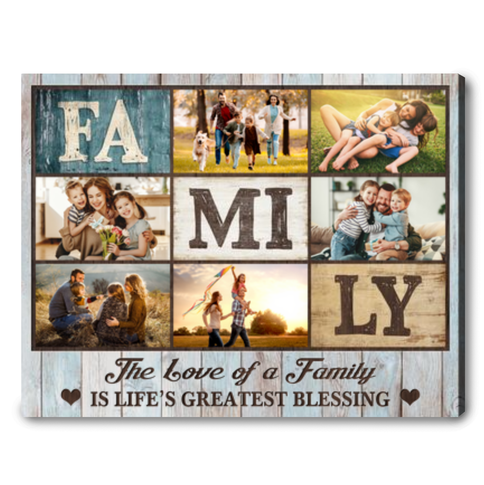 Personalized Family Photo Canvas Wall Art Unique Family Gift Ideas