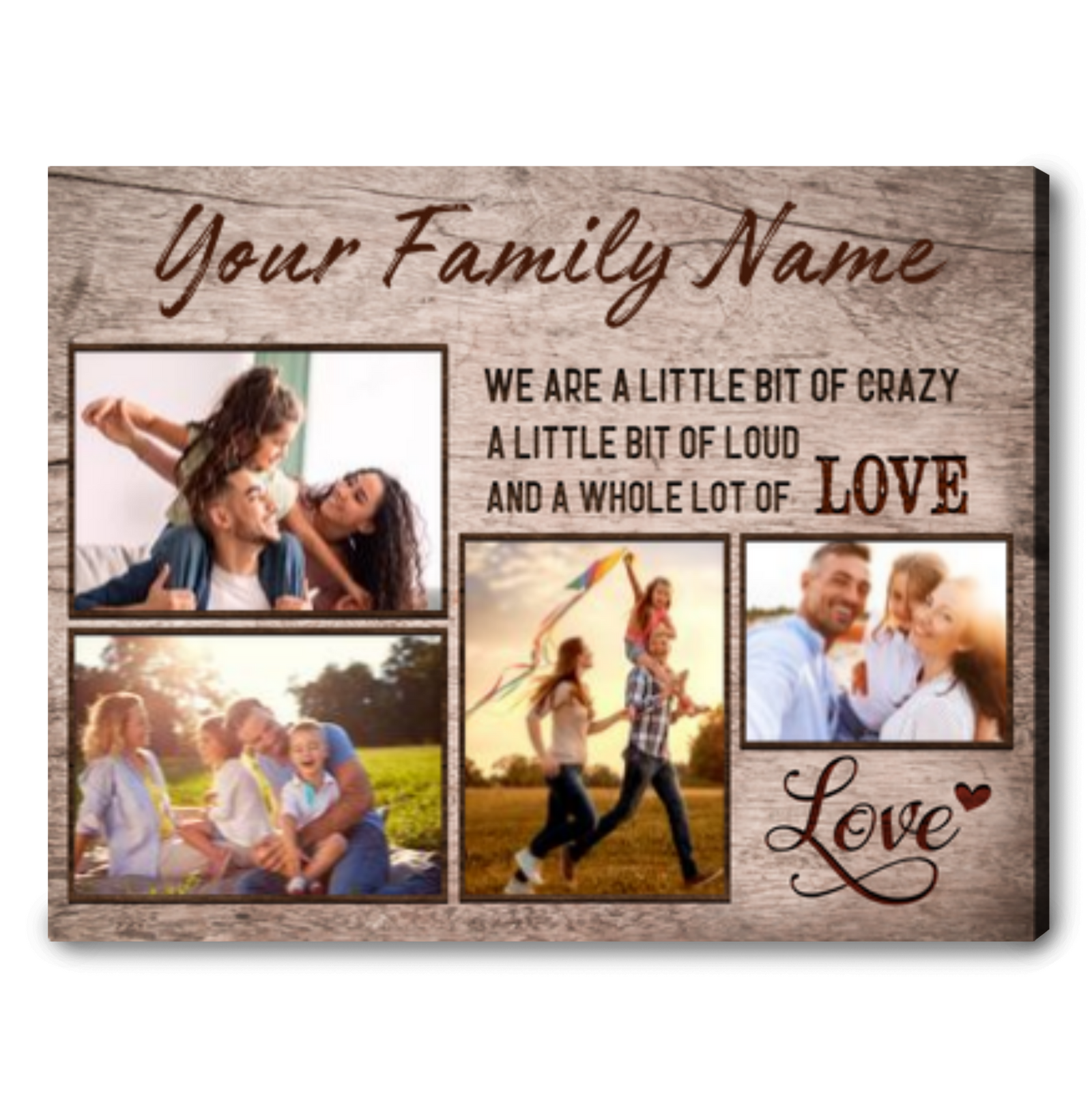 Best Christmas Gift For Family Customized Gifts For Family Christmas Decor Canvas