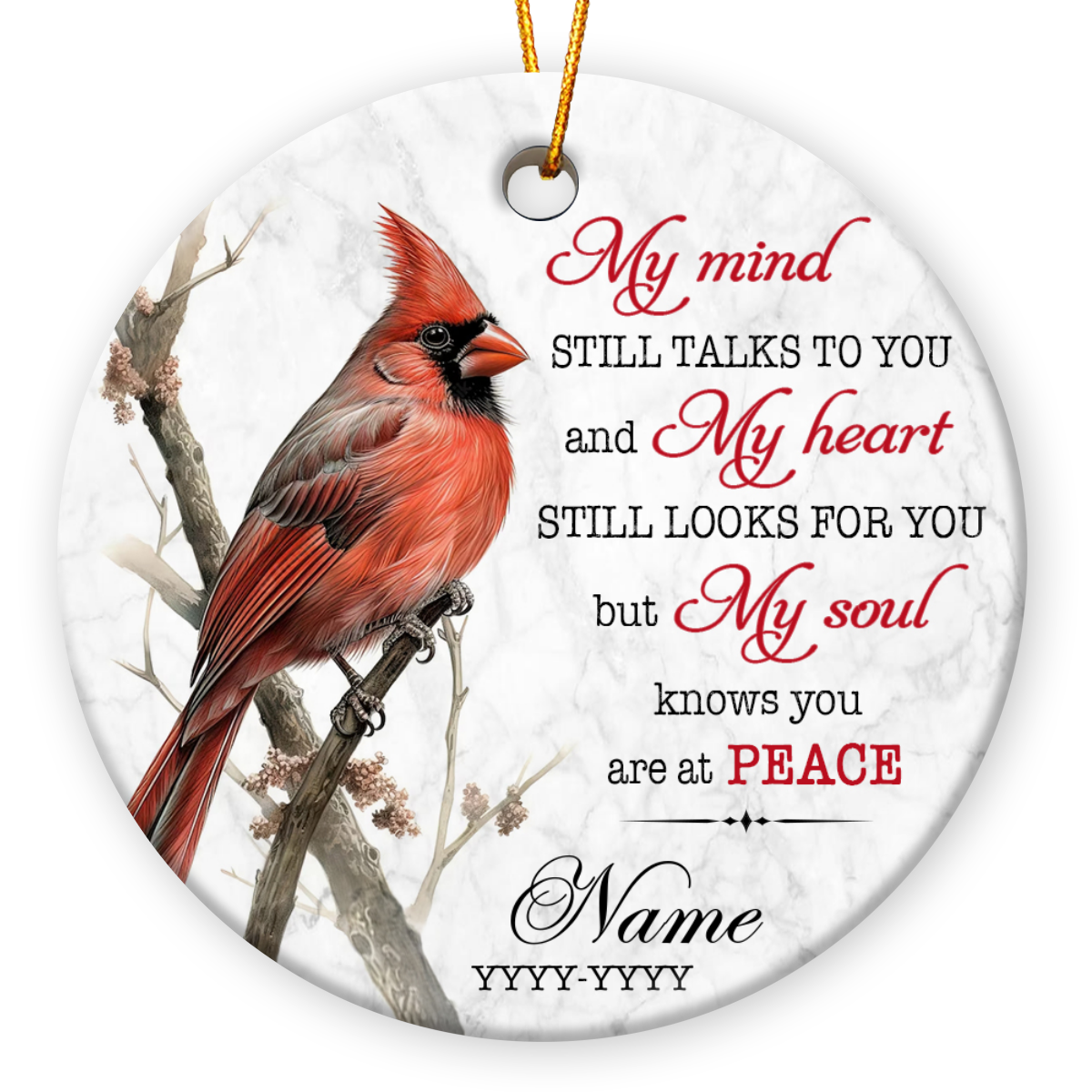 Custom Loving Memory Christmas Ornament Unique Remembrance Gifts