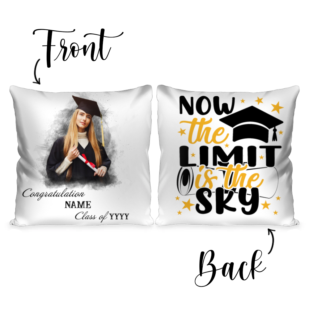 Personalized Graduation Pillow Gift For Grad Congratulations For Her