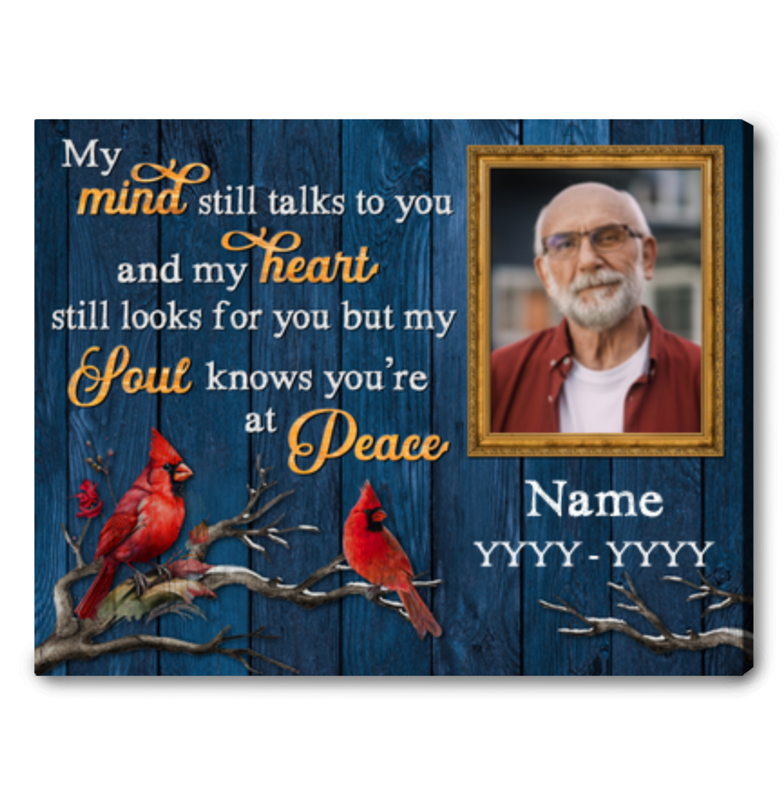 Personalized Unique Canvas For Loss Of Loved One Bereavement Gift