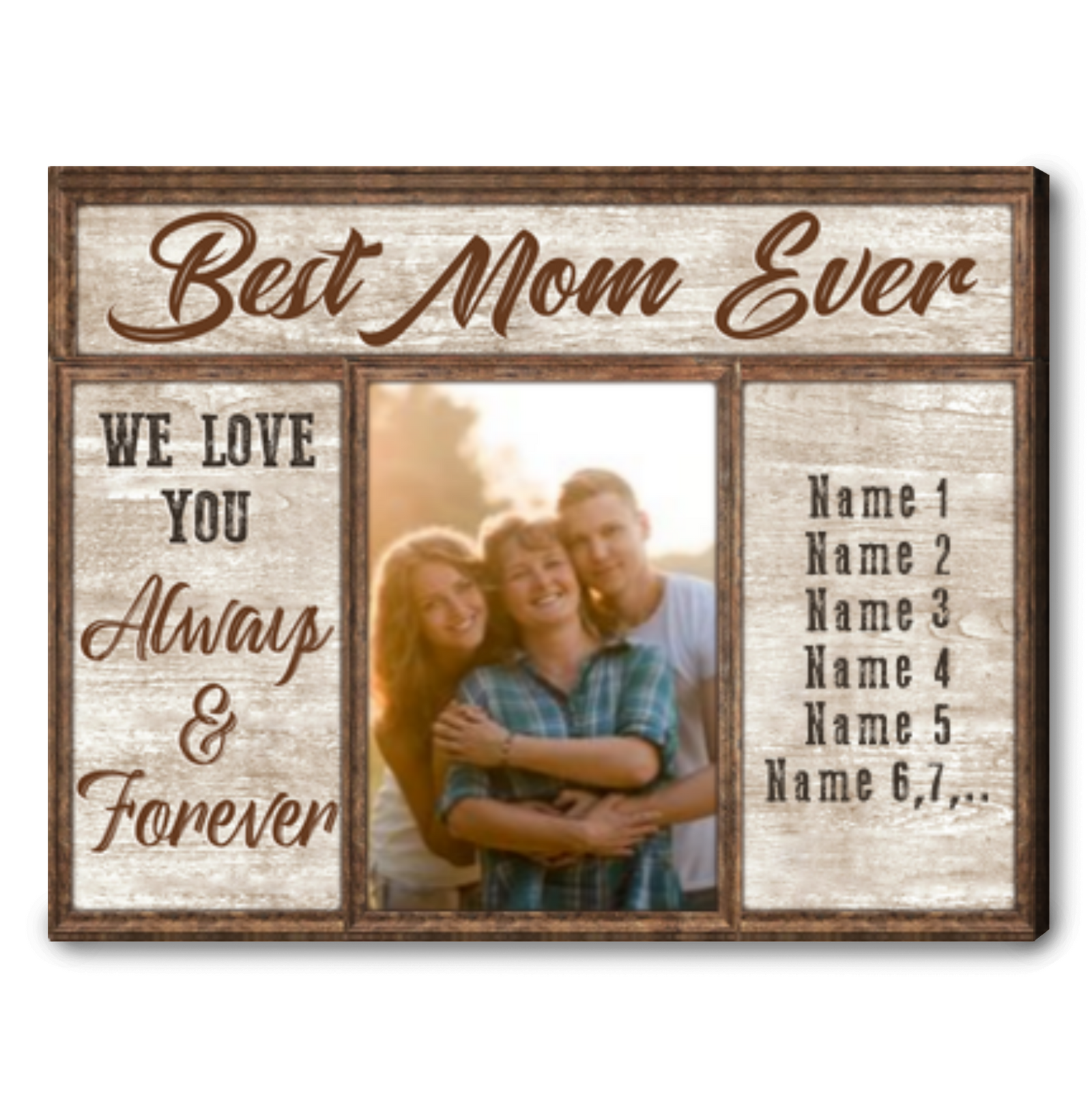 Gift Ideas For Mother's Day Personalized Photo Canvas Best Mom Ever Ohcanvas