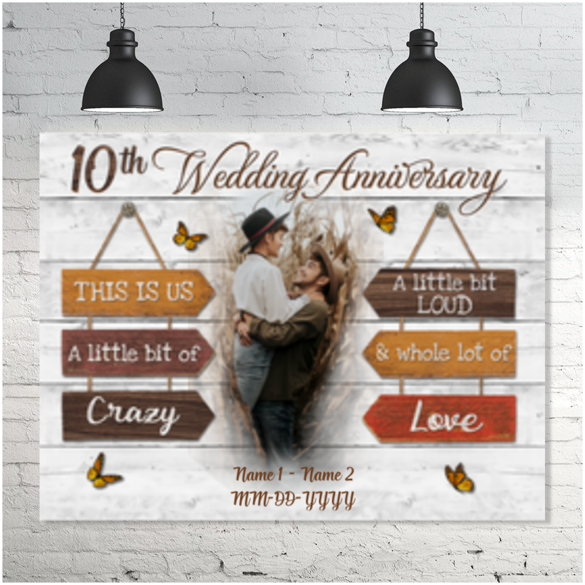 Custom Canvas Prints Personalized Photo Gifts 10th Wedding Anniversary Gifts For Couple This is us Wall Art Ohcanvas