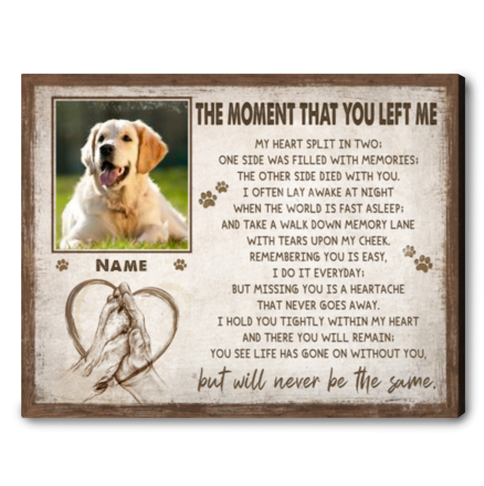 Memorial gift Ideas For Loss Of Pet Gift For Grieving Dog Owner Personalized Pet Photo Gifts