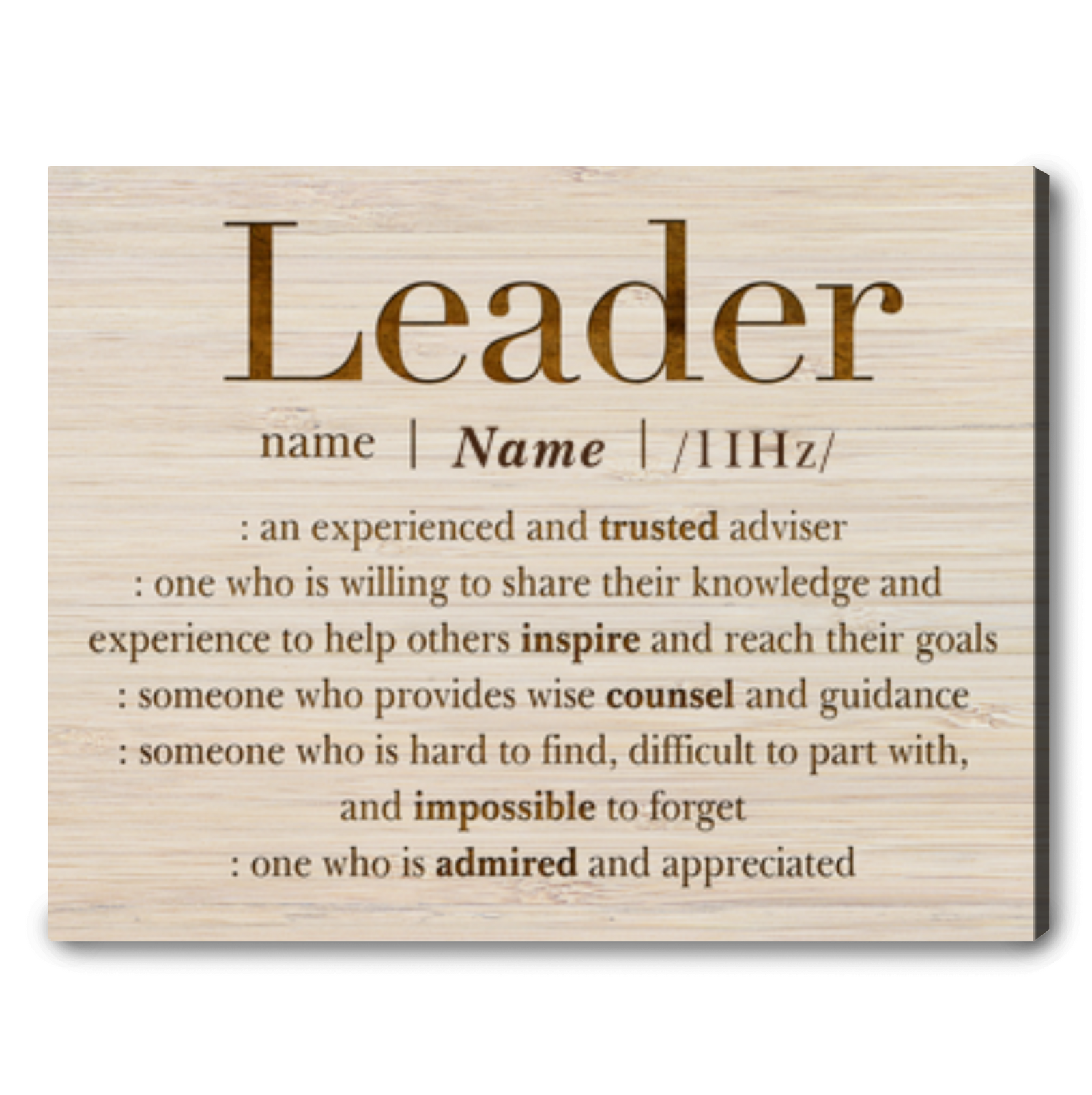 Personalized Gift For Leader Thank You Leader Print Sign 