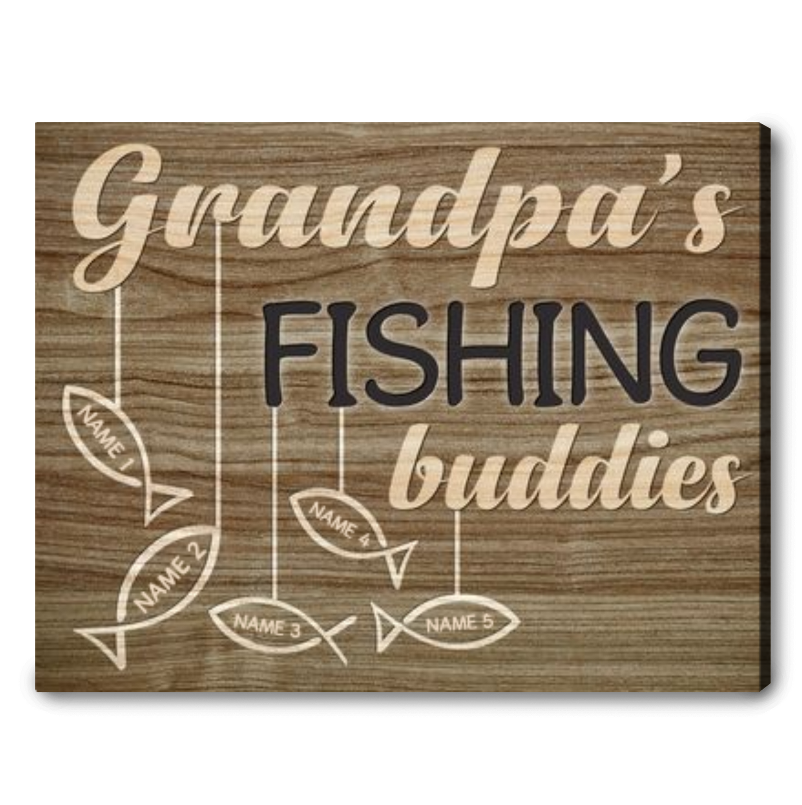 Grandpa's Fishing Buddy Father's Day Gift For Grandpa Personalized Grandpa Gift