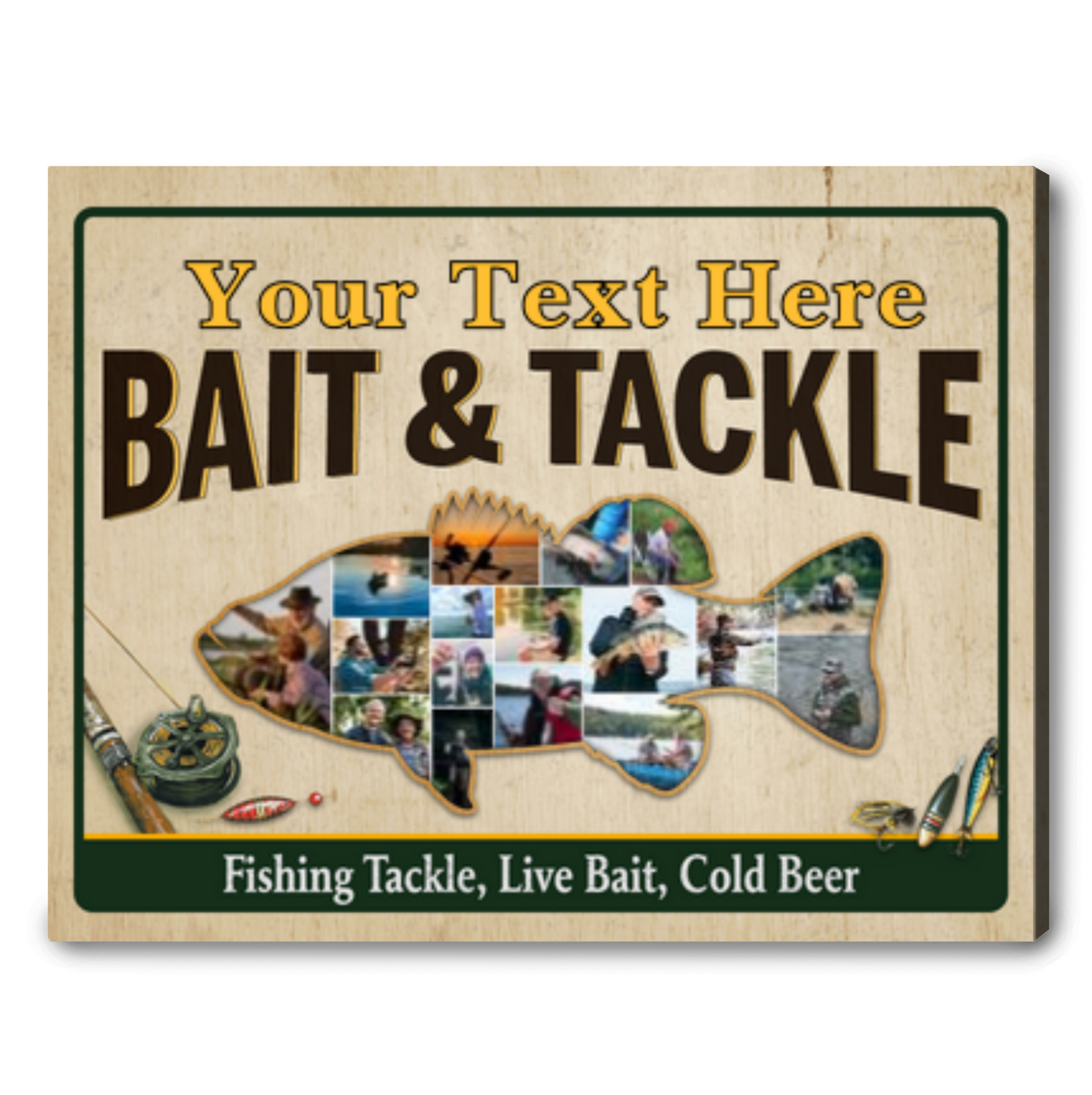 Bass Fish Photo Collage Housewarming Gift Ideas For Family
