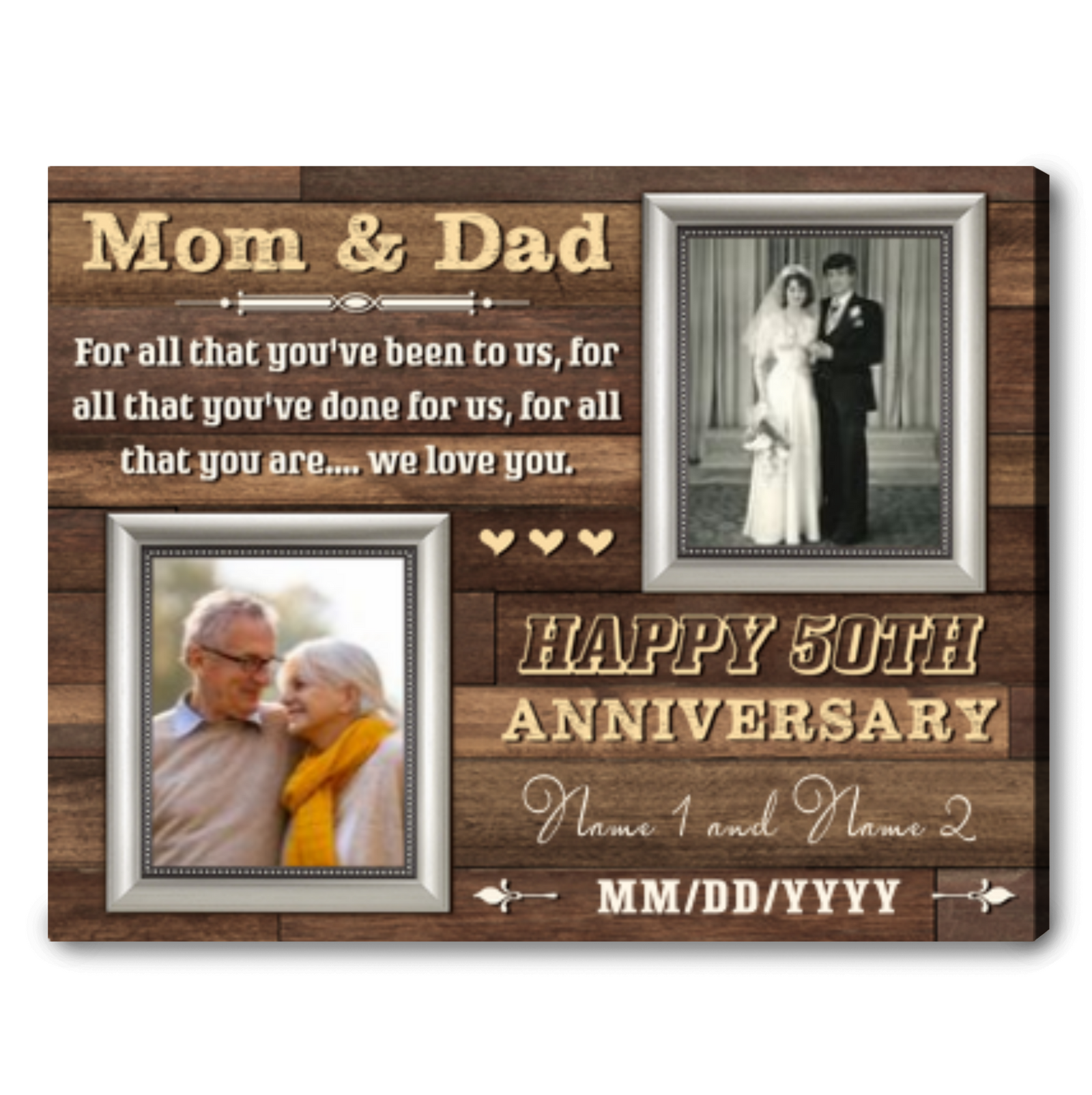 Unique 50th Wedding Anniversary Gifts For Parents Personalized Gift Ideas For Anniversary
