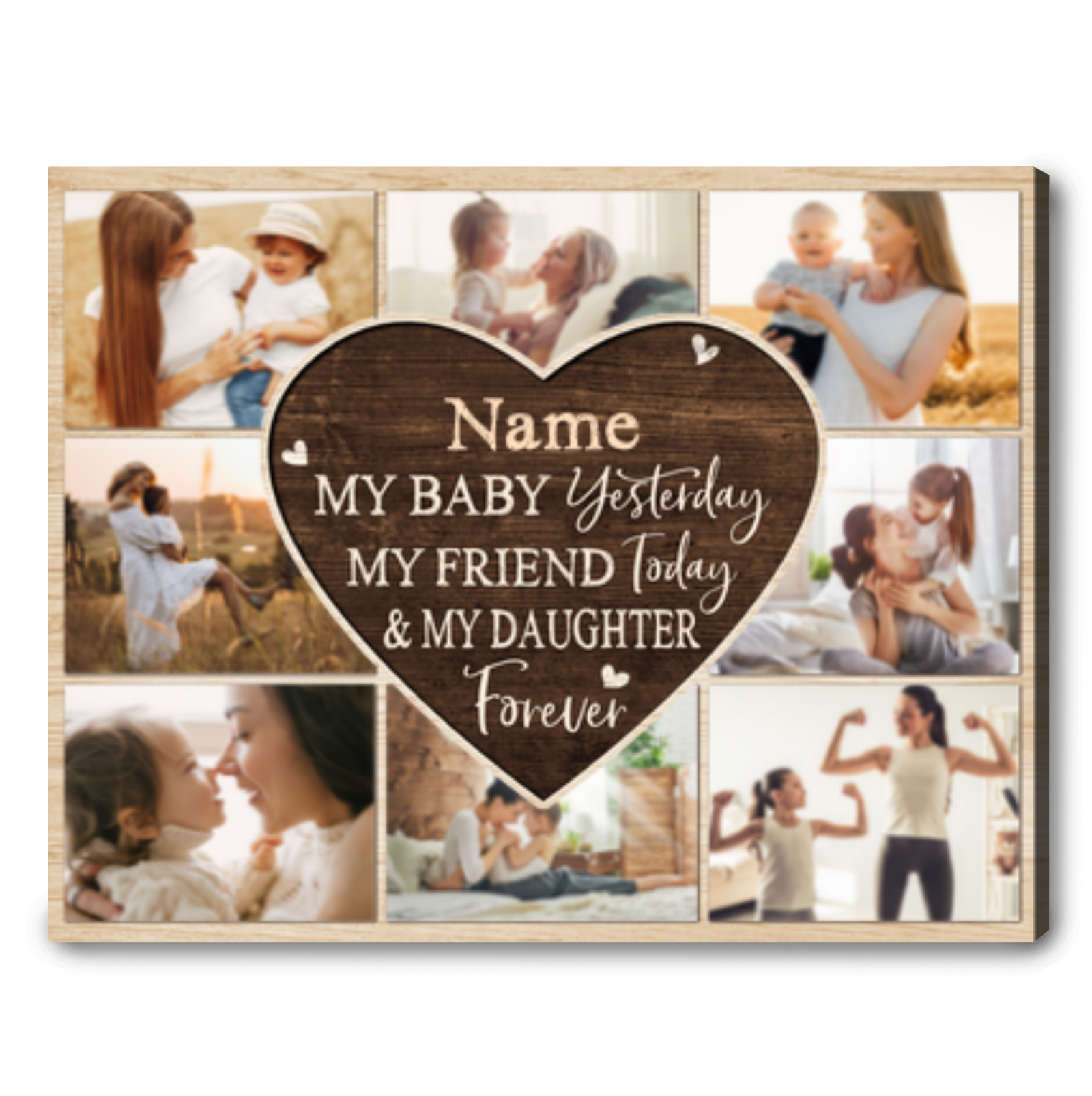 Unique Gifts For Daughter From Mother Personalized Daughter Gifts Wall Art
