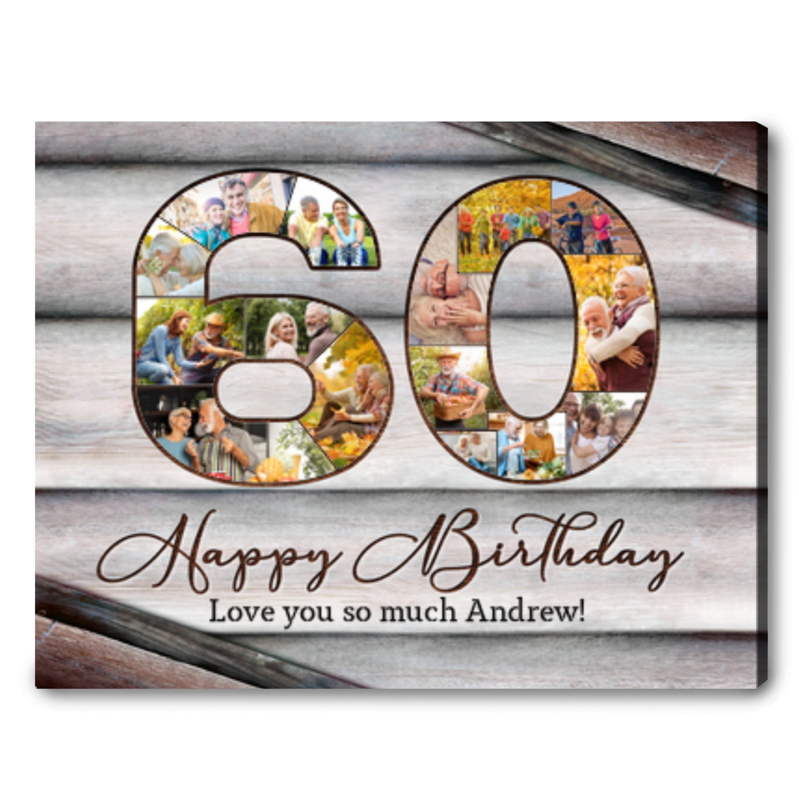 Personalized Gifts For 60th Birthday 60th Birthday Photo Collage