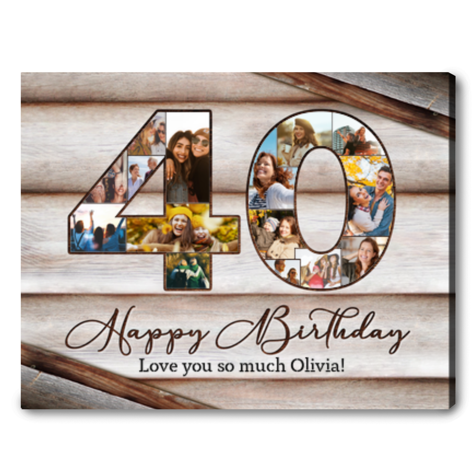 Personalized 40th Birthday Gifts For Her 40th Birthday Photo Collage 