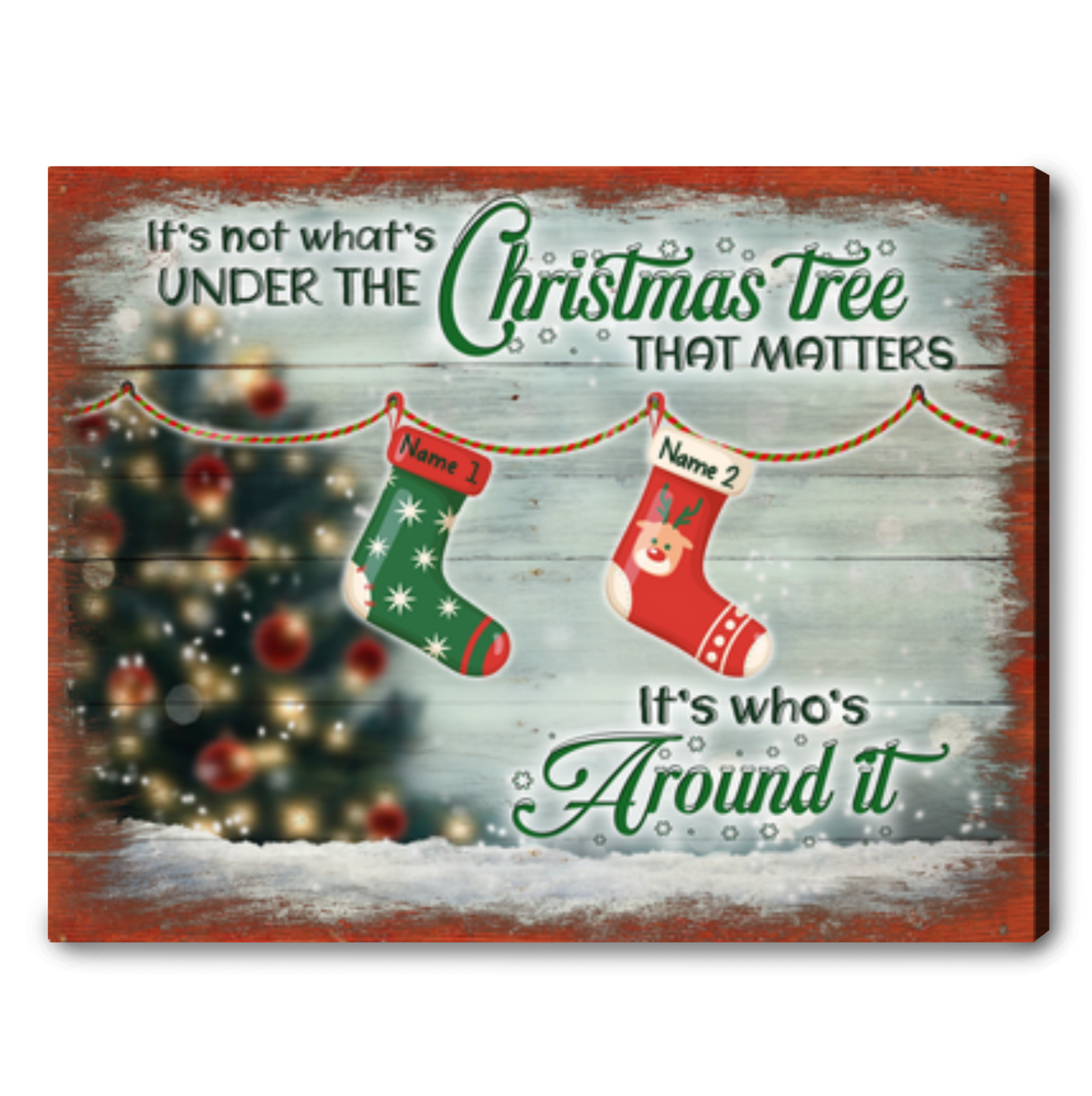 Christmas Gift For Whole Family Custom Name Family On Christmas