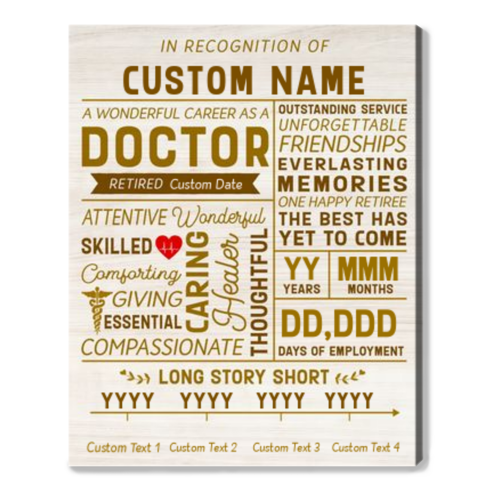 Personalized Retirement Gift for Doctor Retirement Gifts For Medical Doctor