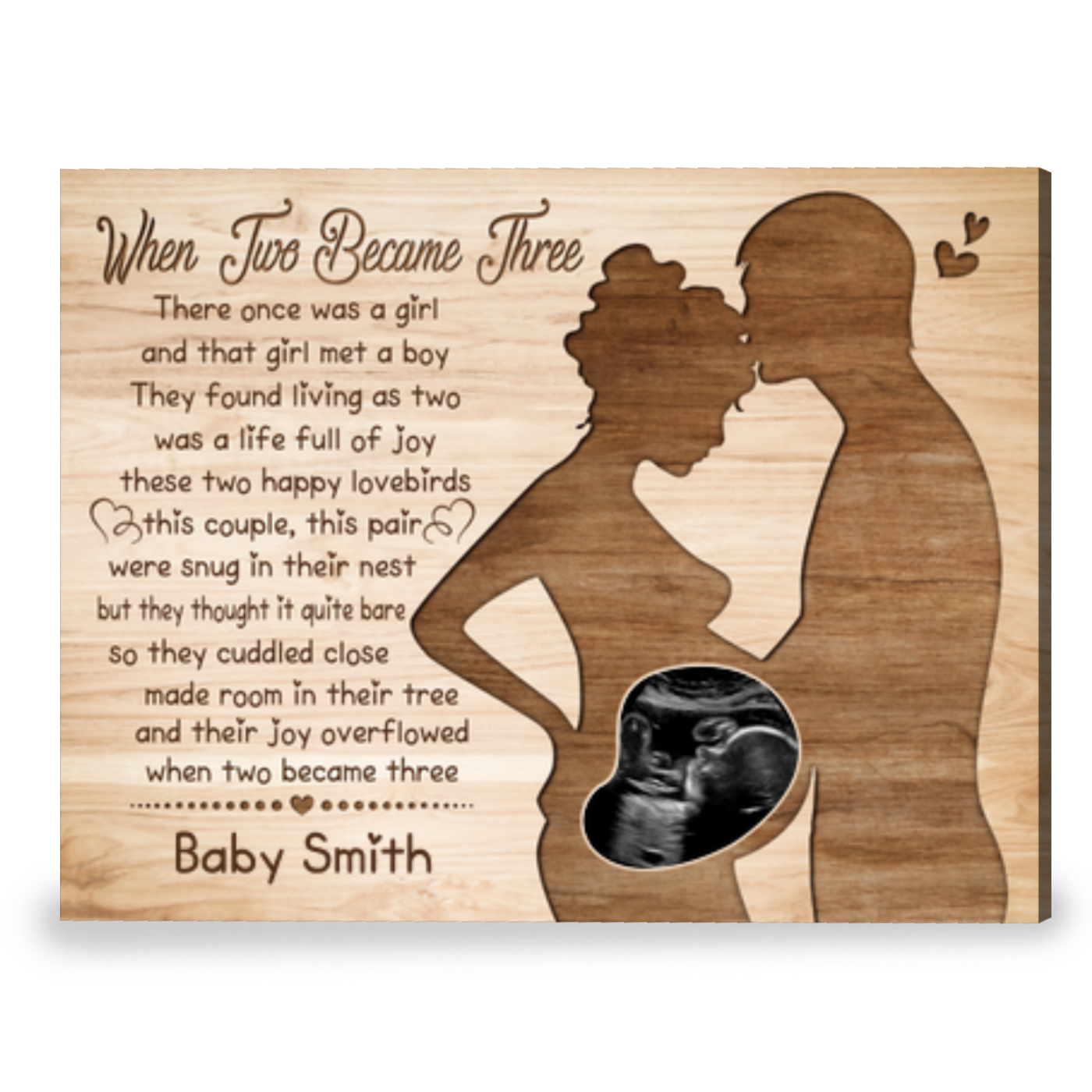 Personalized Gift For Couple That Expecting First Child Canvas Print