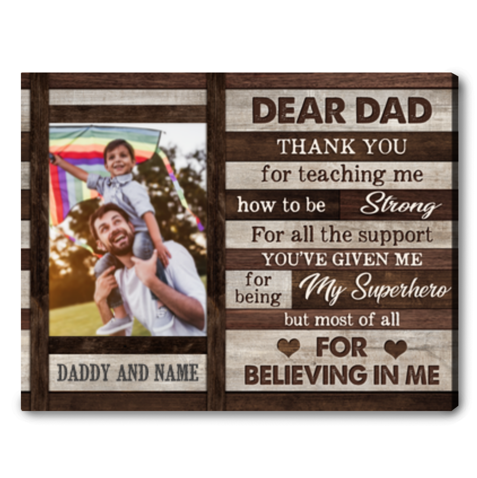 Custom Father's Day Gift For Dad Thankful Gift For Dad Birthday