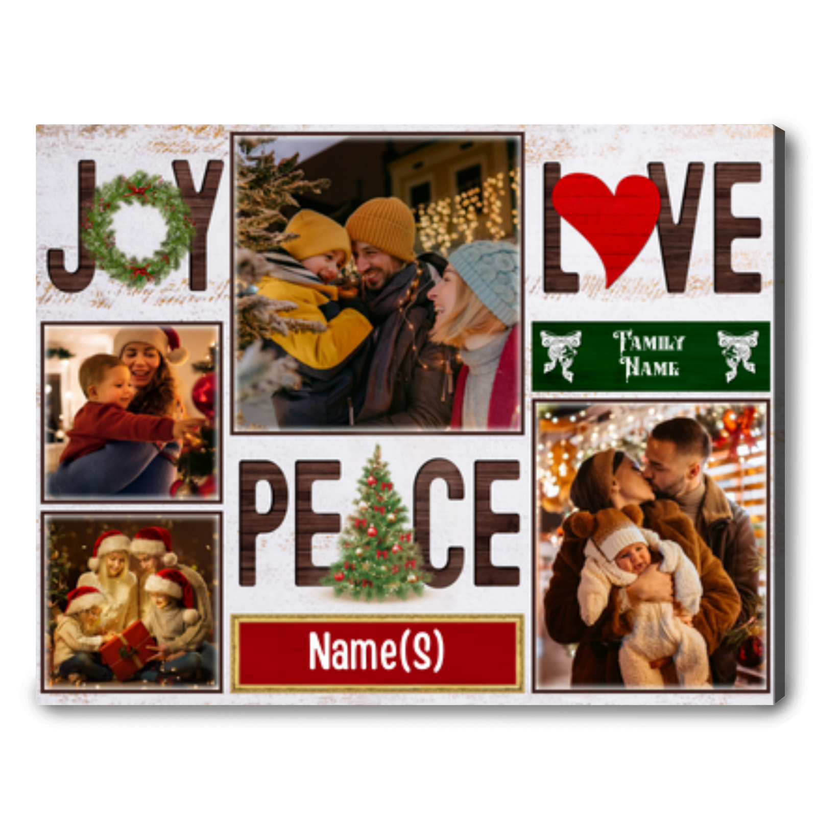 Heartwarming Christmas Gift For Family Photos Canvas Print
