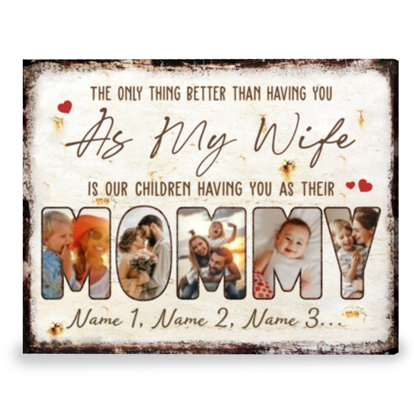 Best Personalized Gift For Wife At Christmas Gift For Her Canvas Print