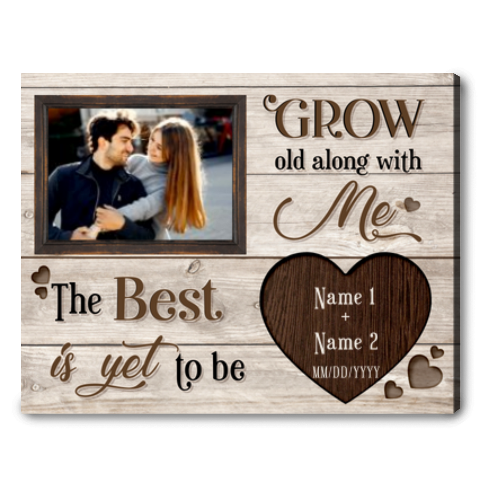Anniversary Gift For Husband And Wife Personalized Photo Gift For Couple Wall Art