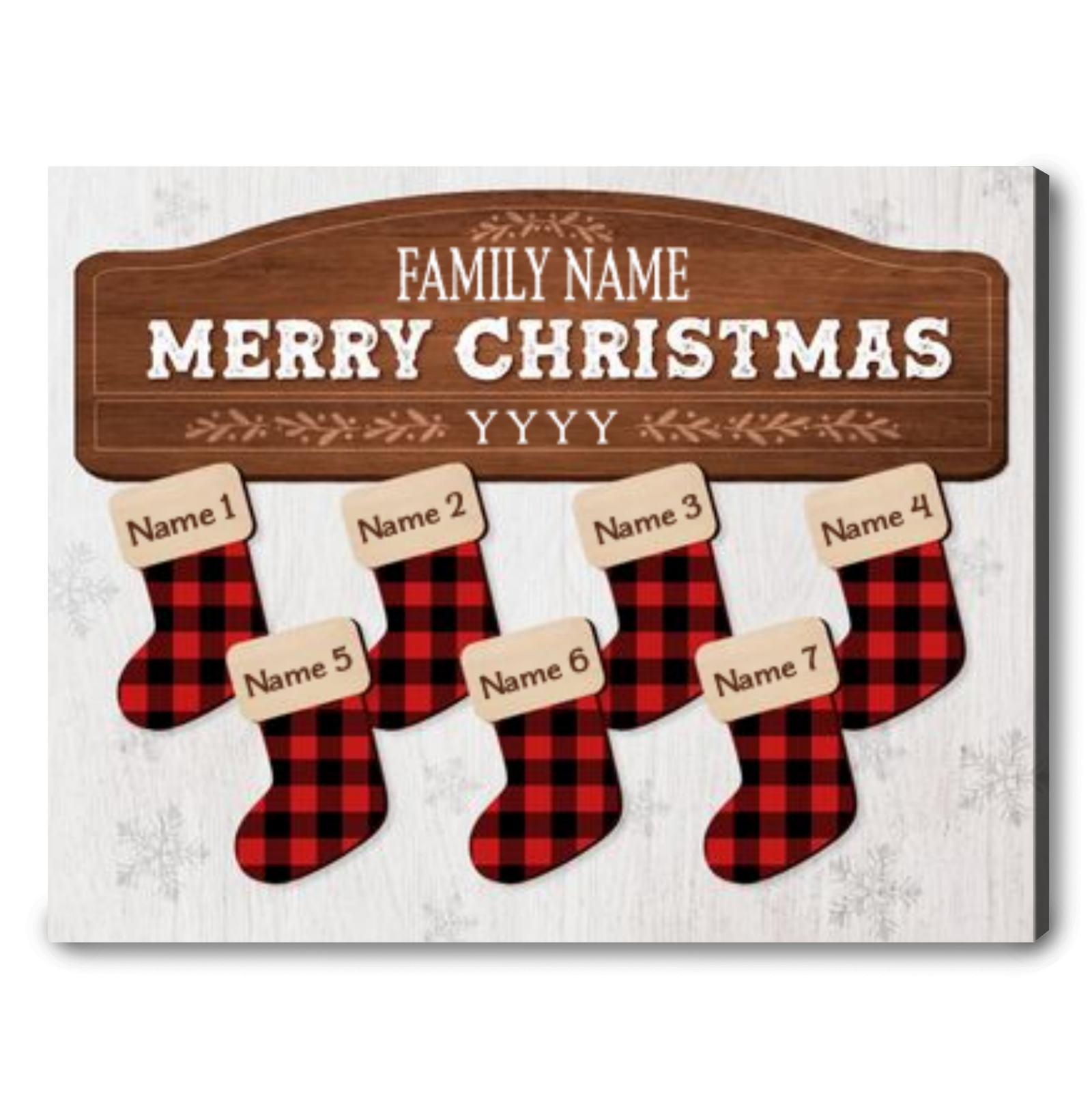 Personalized Names Christmas Stockings Canvas Family Decor Gift