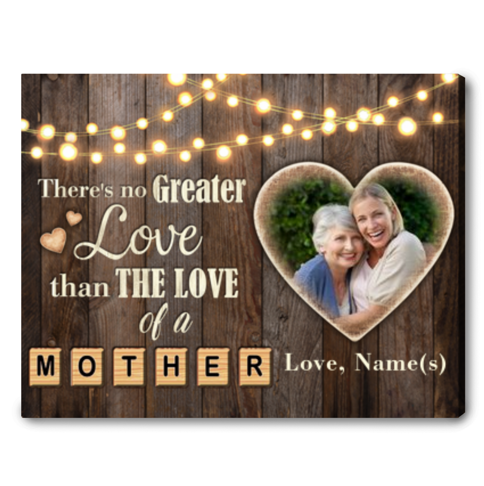 Mother's Day Gift Mother's Day Personalized Canvas