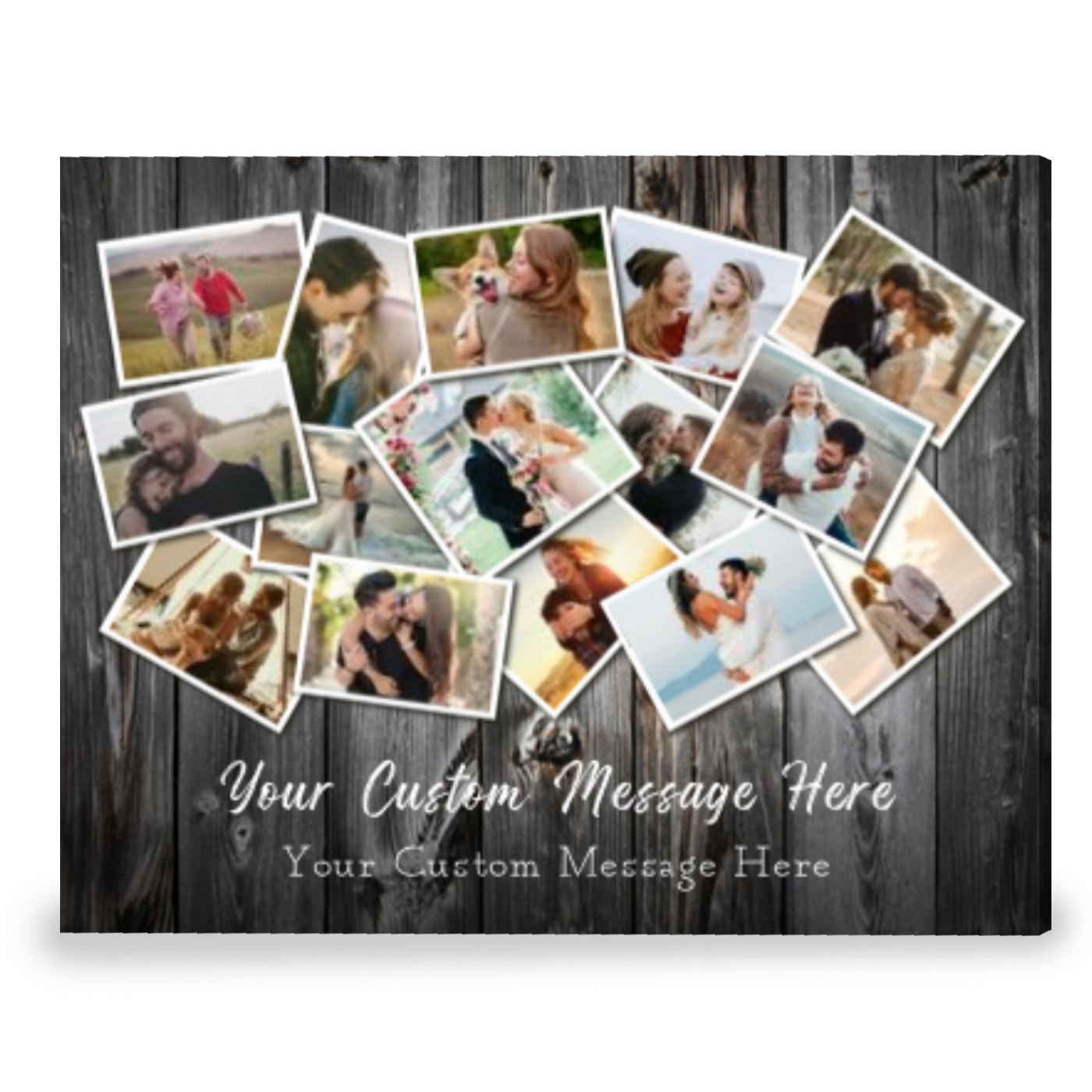 Creative Anniversary Gift Collage Family Photo Personalized Canvas Print