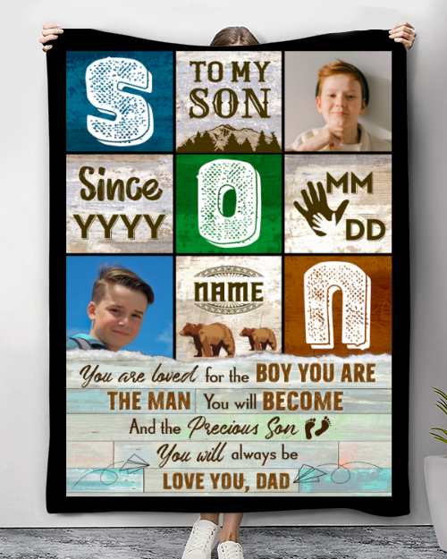 Personalized Name And Photo Gift To My Son From Dad Unique Birthday Gift For Son Ideas