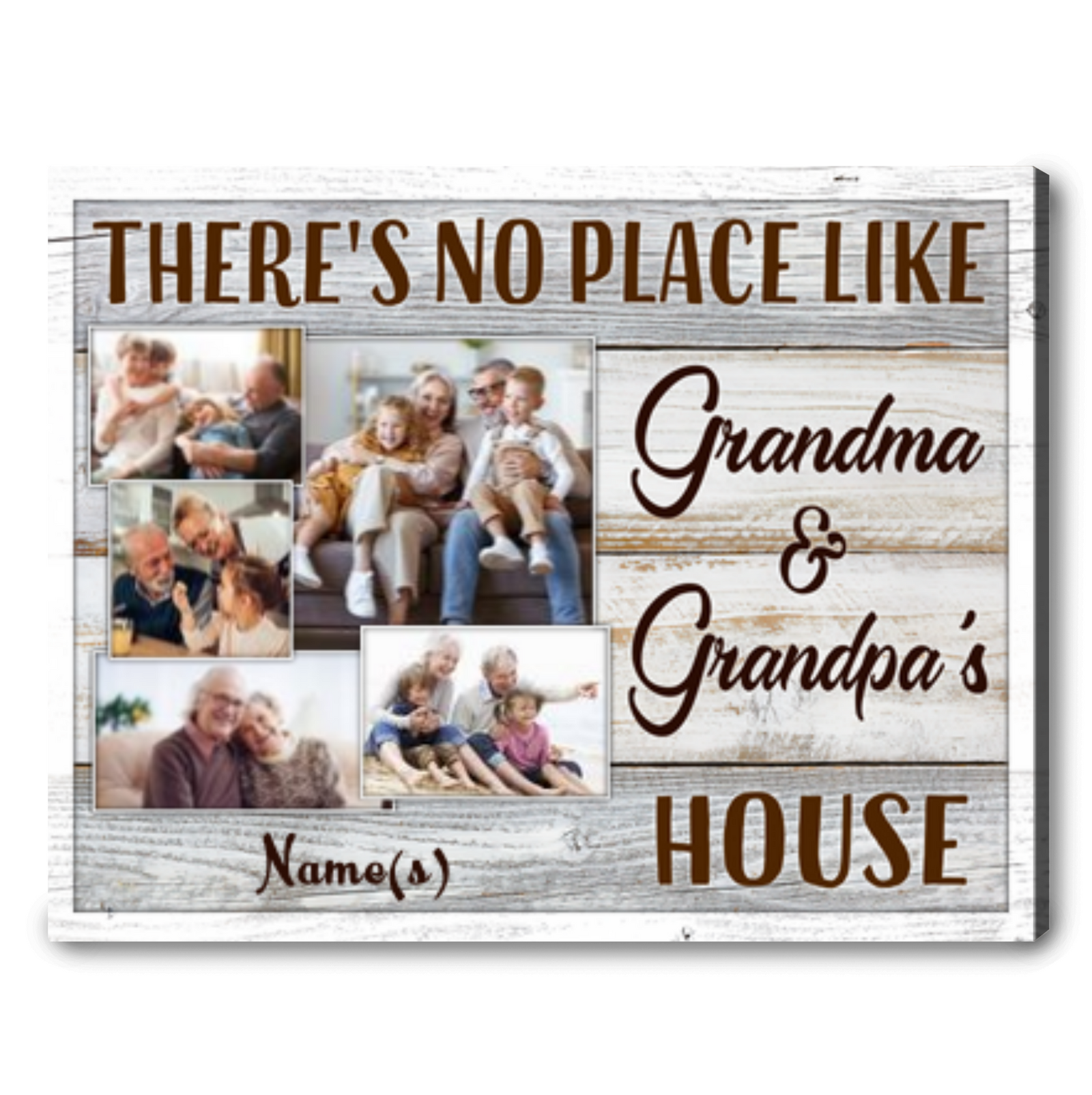 Personalized Gift For Grandparents Custom Wall Art Canvas