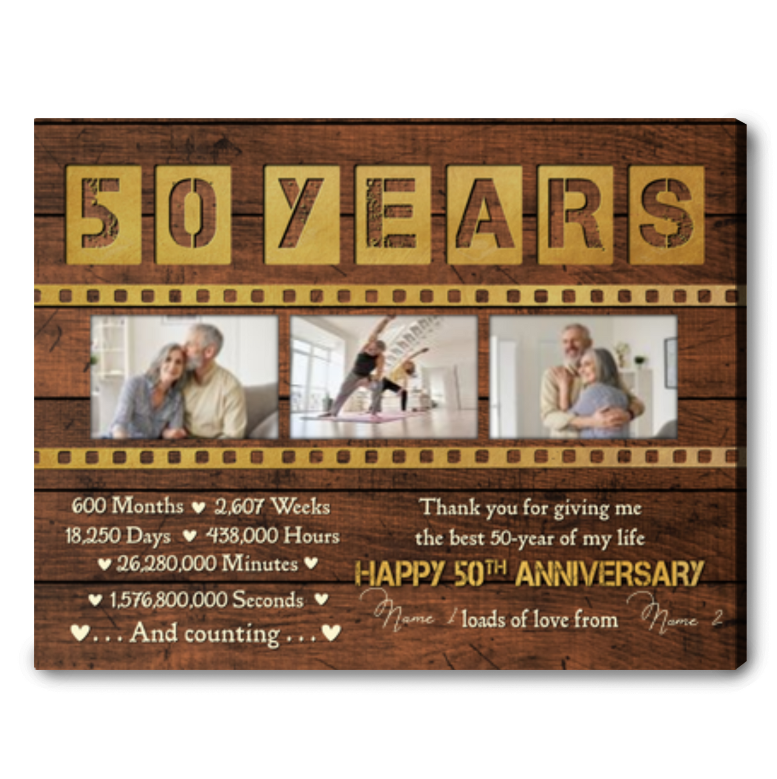50th Anniversary Gift For Husband Unique Picture Collage Ideas
