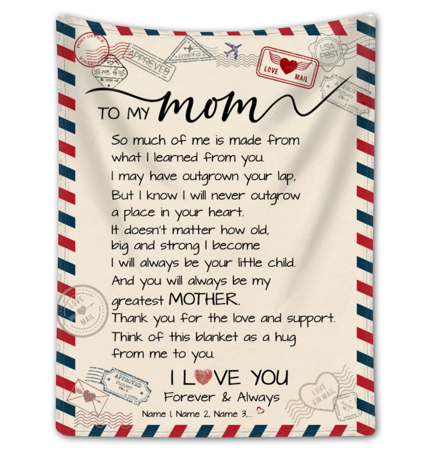 Unique Mother's Day Gift Idea Custom Blanket For Mom