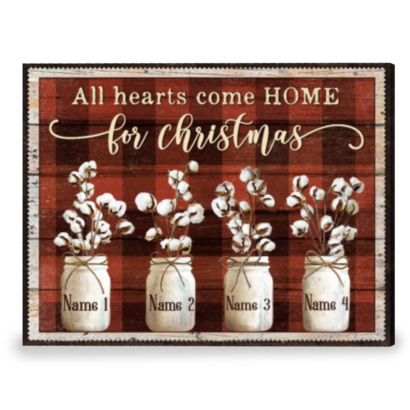 Best Family Christmas Gift Christmas Farmhouse Decor Wall Art Canvas Print