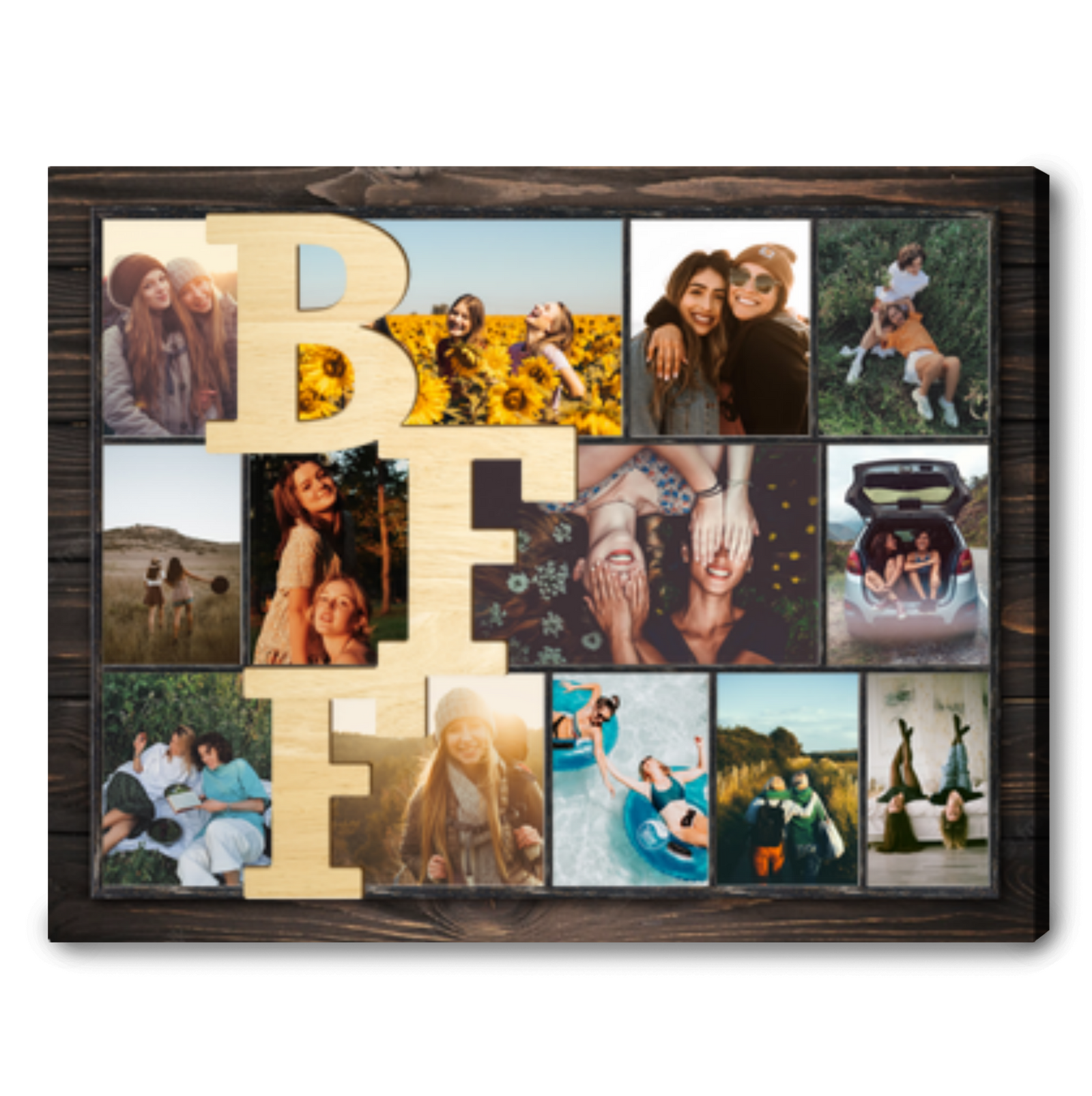 Best Friend Gift Personalized Canvas Wall Art Christmas Presents For Best Friends