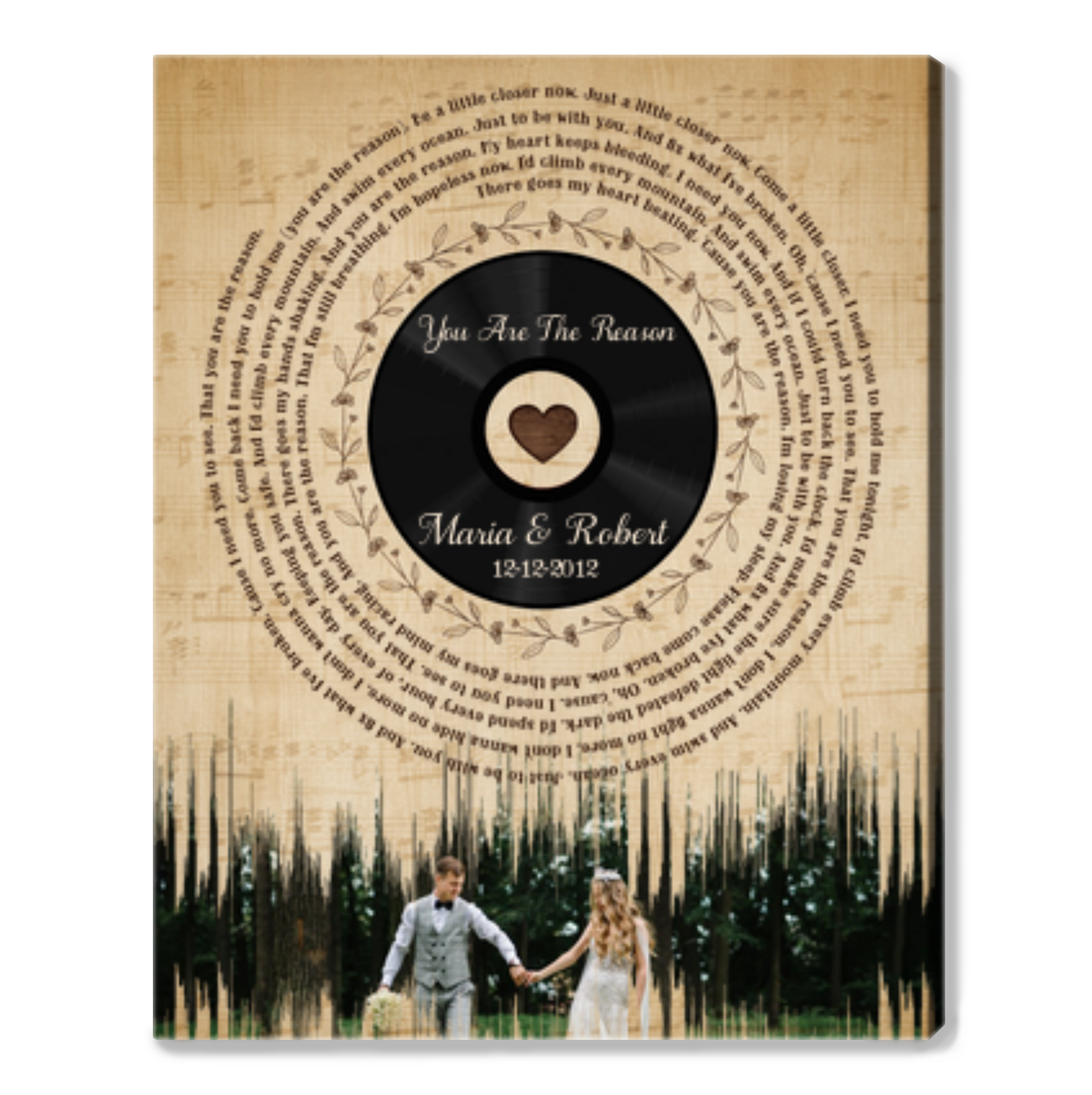 Personalized Song Lyrics Gift Gift For Couple Who Has Everything