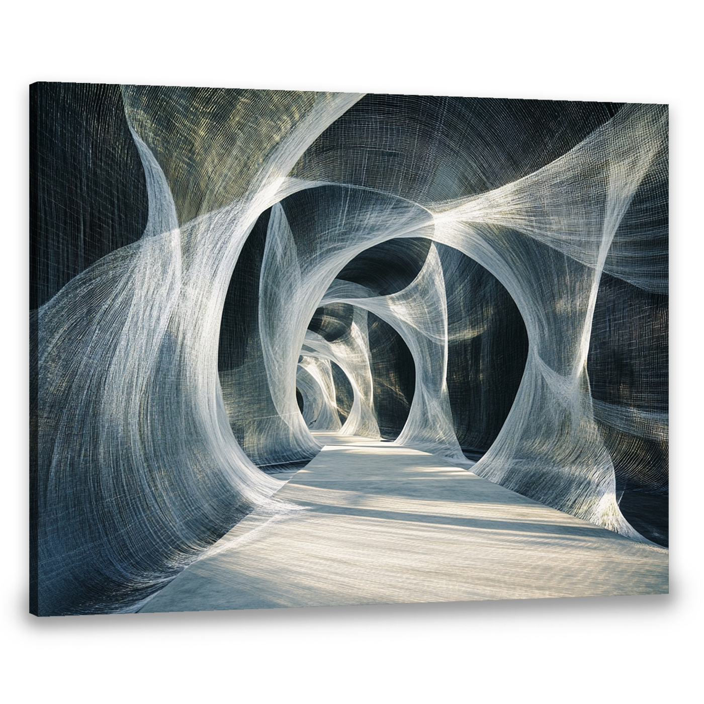 Ethereal Pathways Architecture Abstract Canvas Wall Art