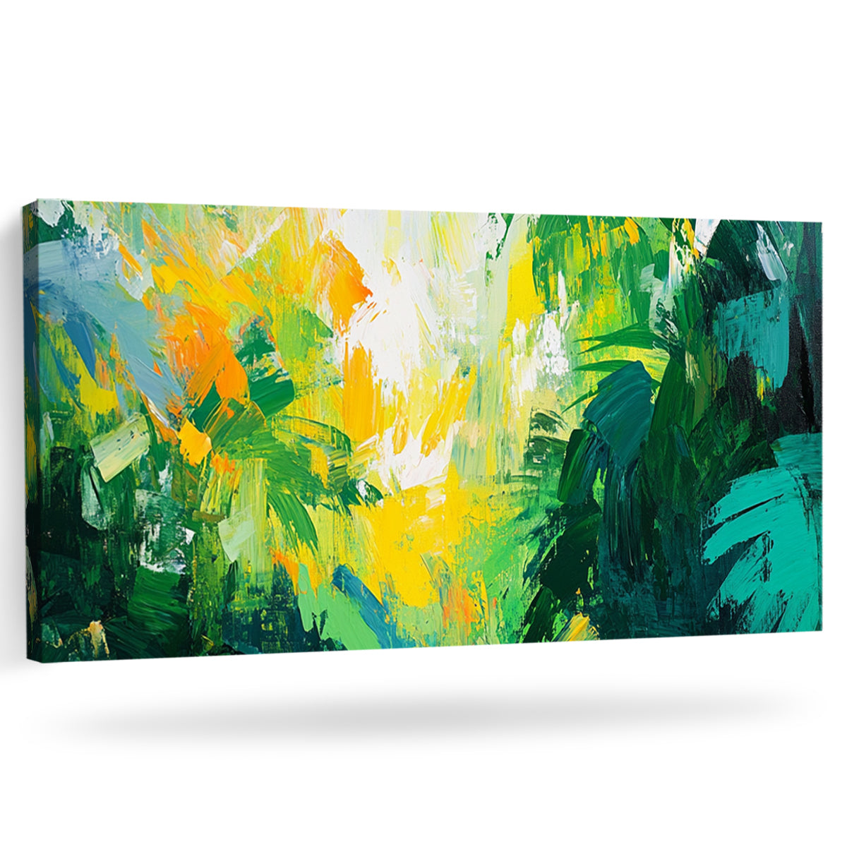Vibrant Wilderness Impressionistic Abstract Canvas Wall Art