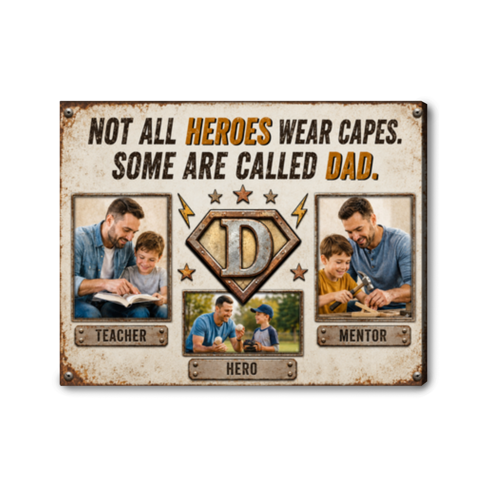 Personalized Family Photo Canvas Custom Family Memories Wall Art Gift