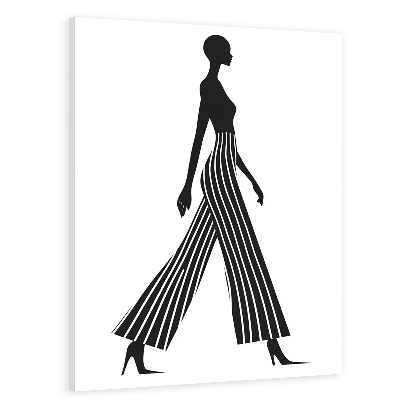 Chic Fashion Minimalist Vertical Wall Art