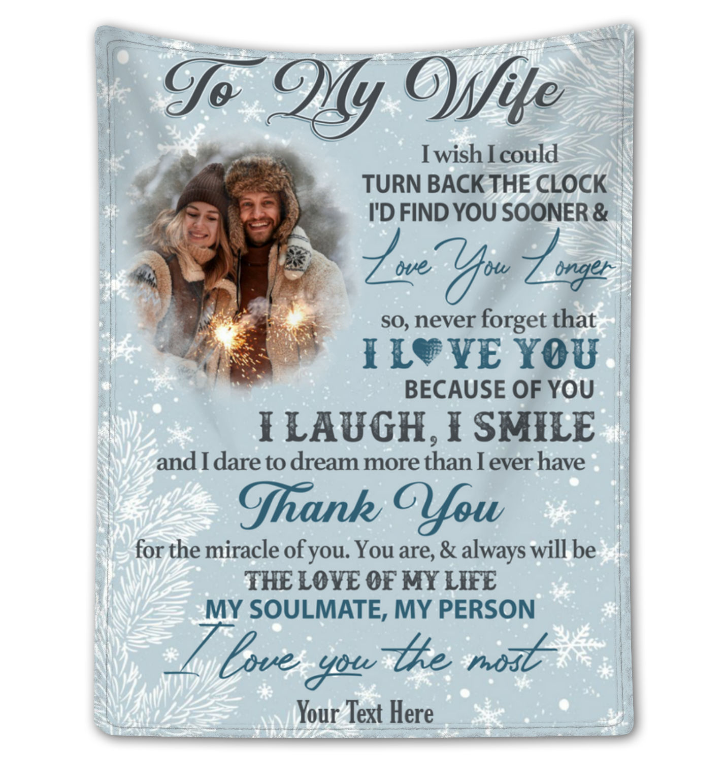 Gifts For Her From Husband For Christmas Custom Photo Blanket