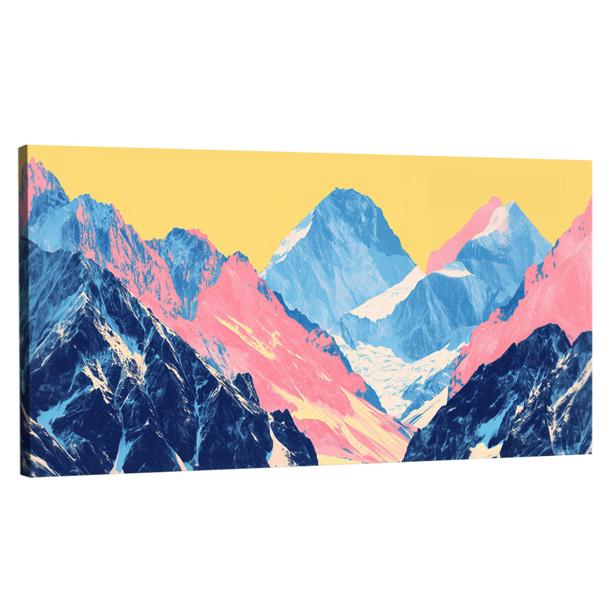 Pop Art Mountain Wall Art Nature Artwork