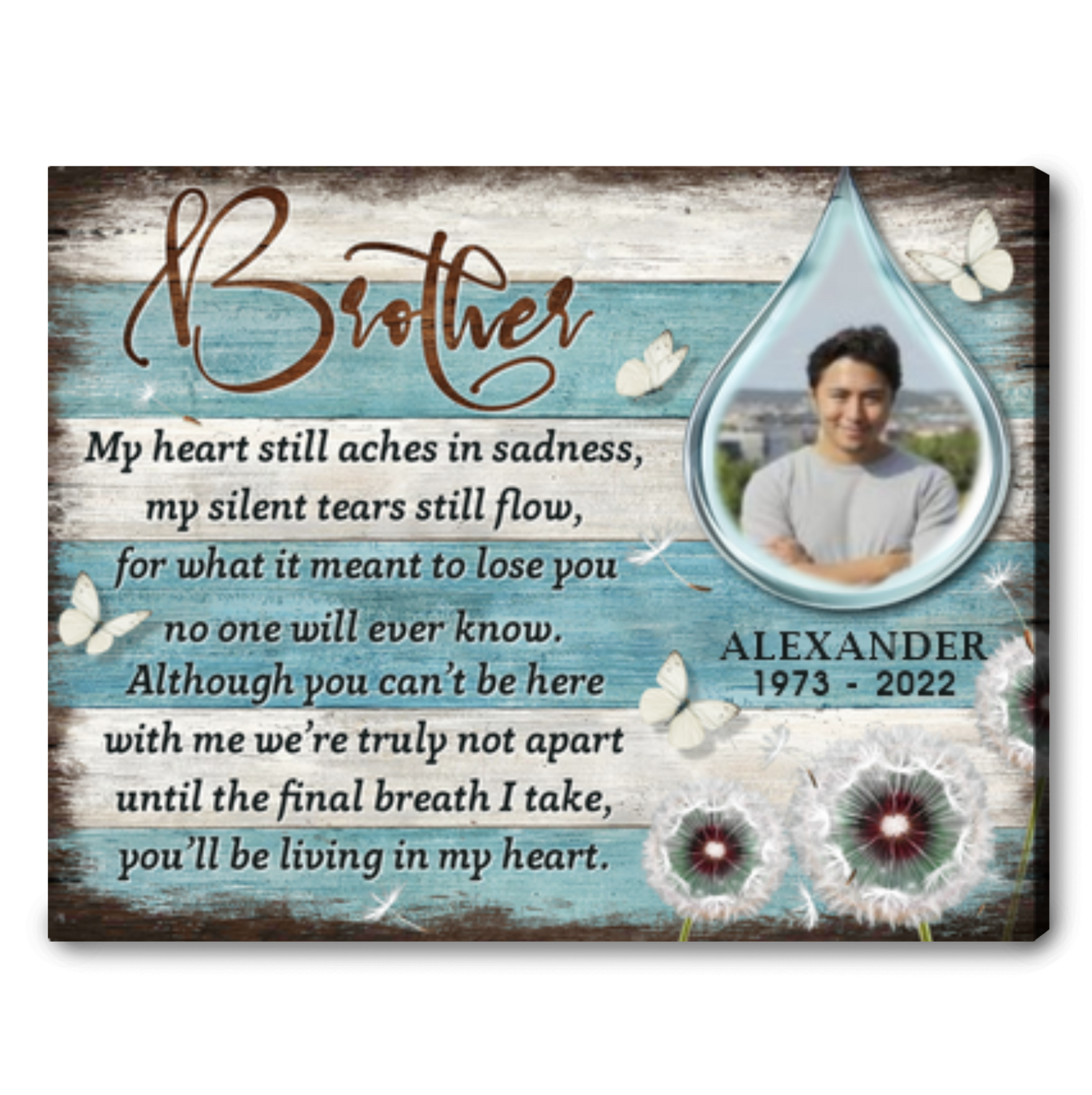 Personalized Memorial Gifts For Loss Of Brother Best Gift For Brother In Heaven