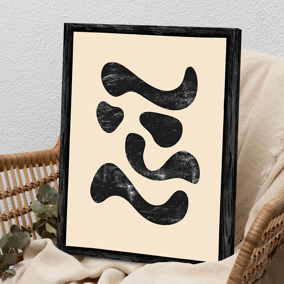 Fluid Harmony Abstract Canvas Print for Living Room