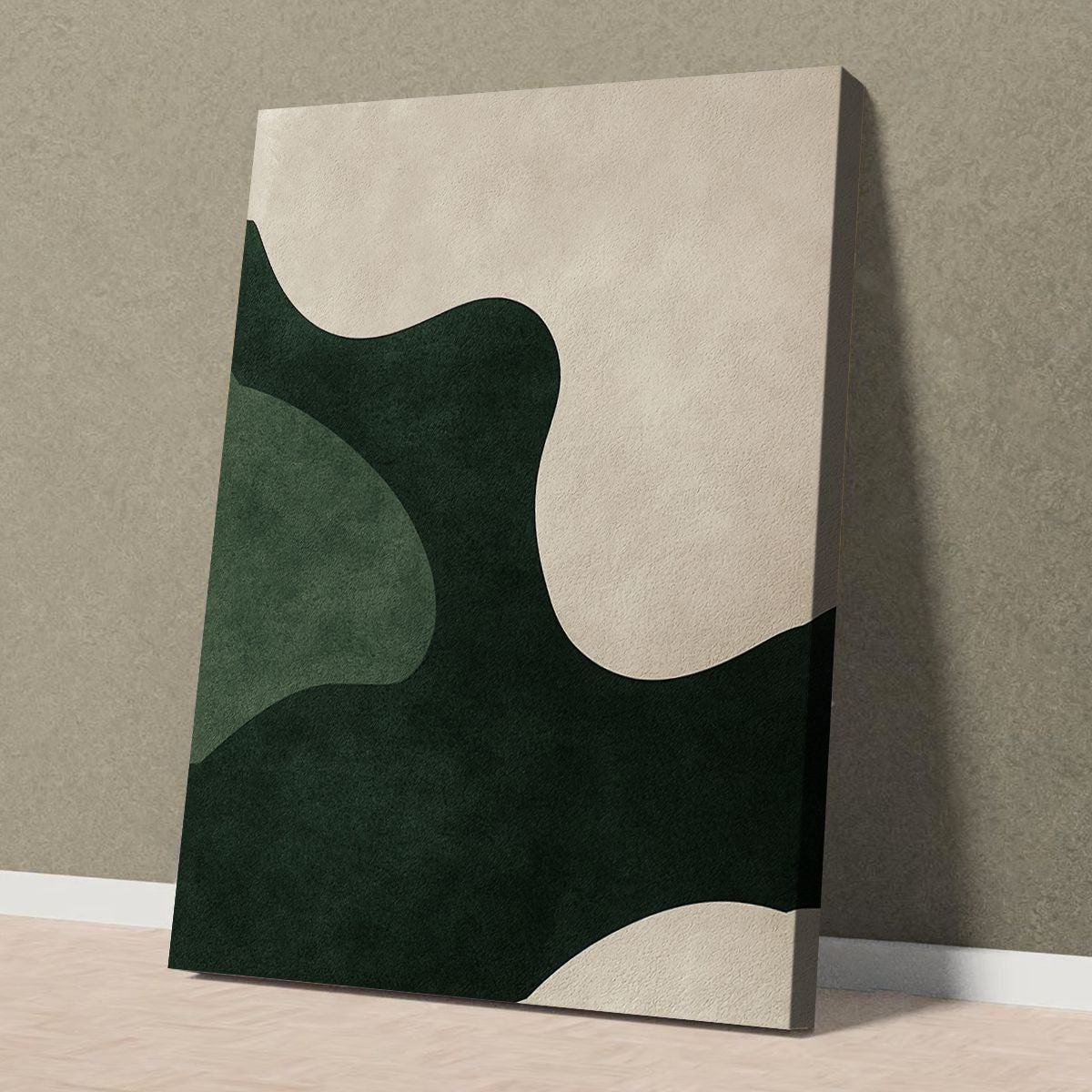 Organic Flow Abstract Landscape Canvas Print for Living Room