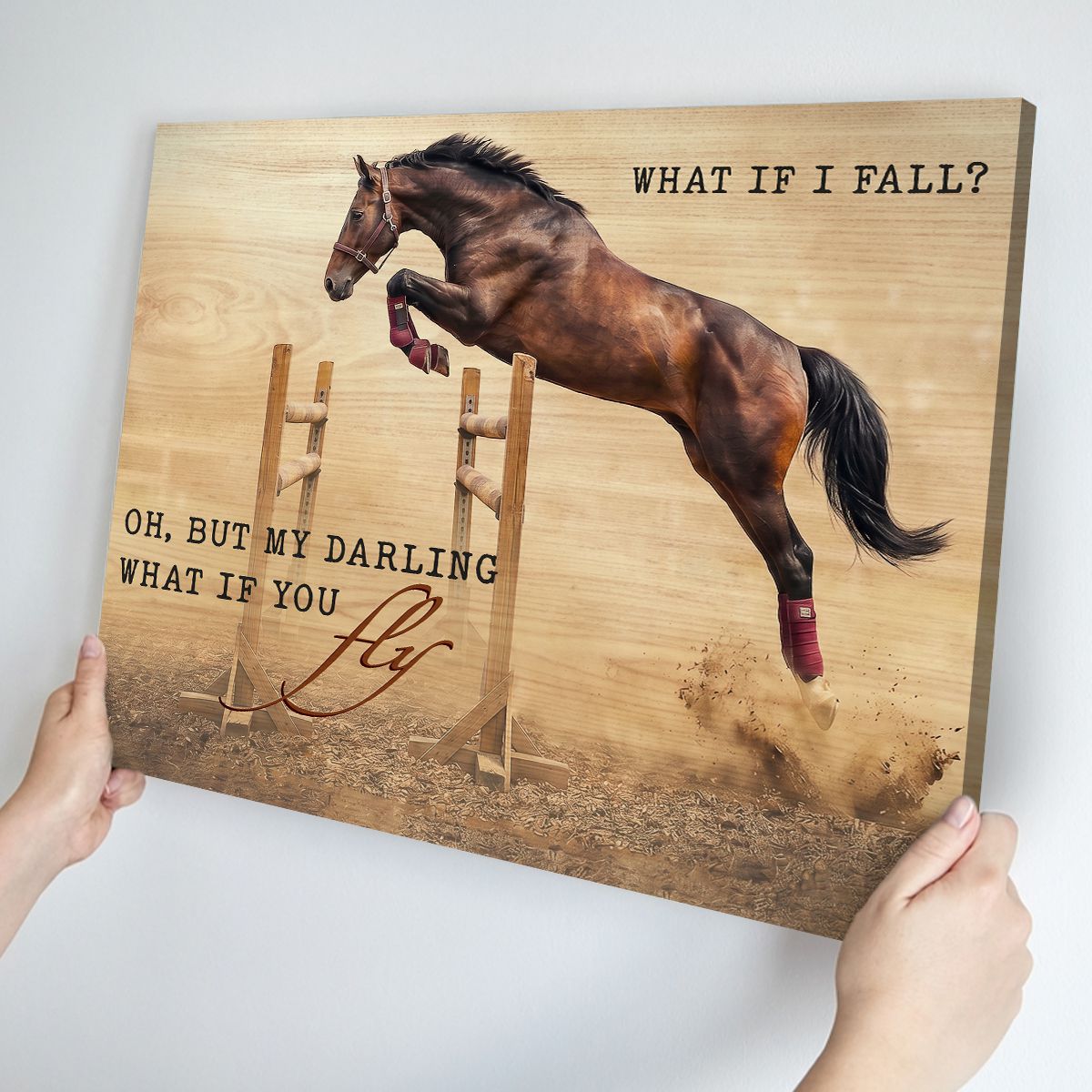 What If You Fly Horse Canvas Kentucky Derby Wall Art