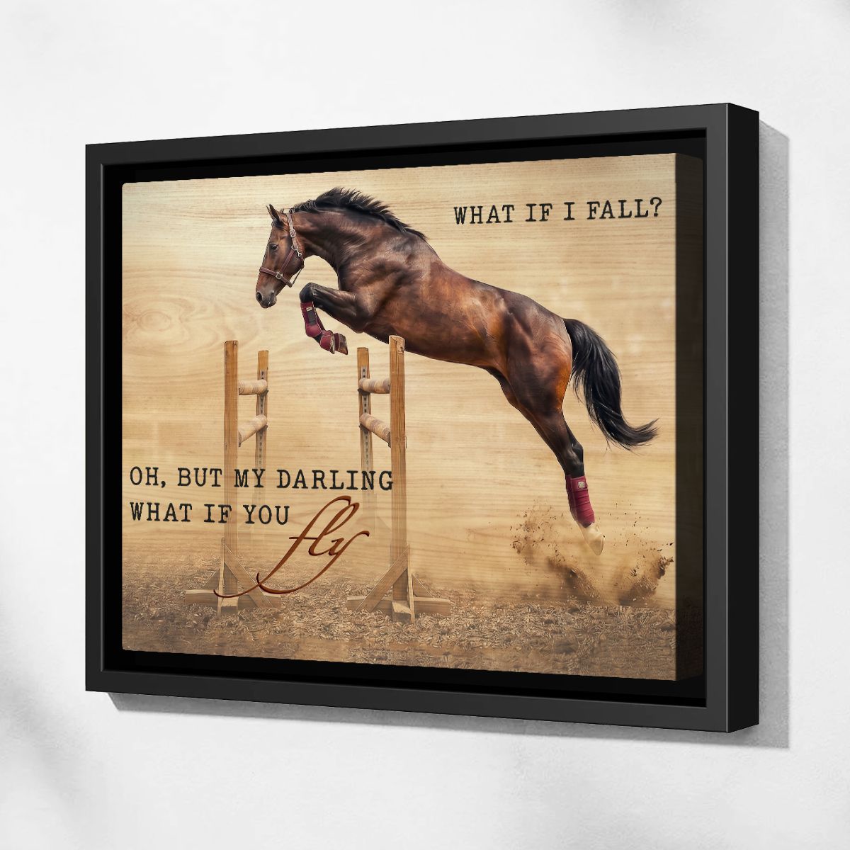 What If You Fly Horse Canvas Kentucky Derby Wall Art