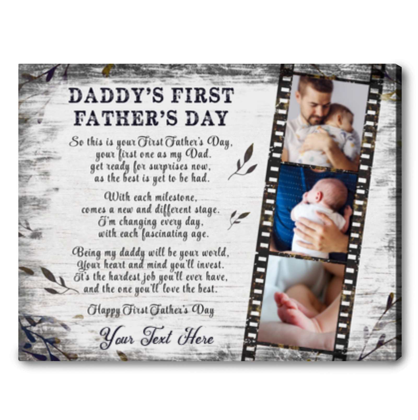 New Dad Gift Ideas 1st Father's Day Gift From Baby