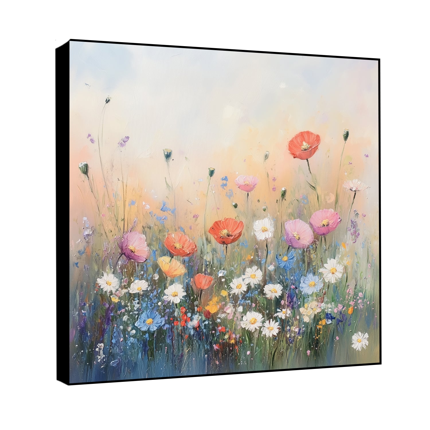 Romantic Wildflower Field Floral Wall Decor