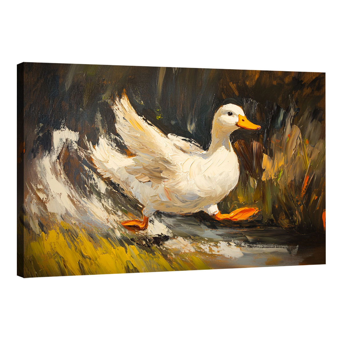 White Duck Painting Natural Hues Canvas